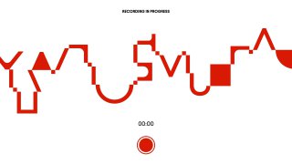 Графическая волнообразная диаграмма и элемент записи — стилизованный звуковой или датовый паттерн как часть визуальной системы.