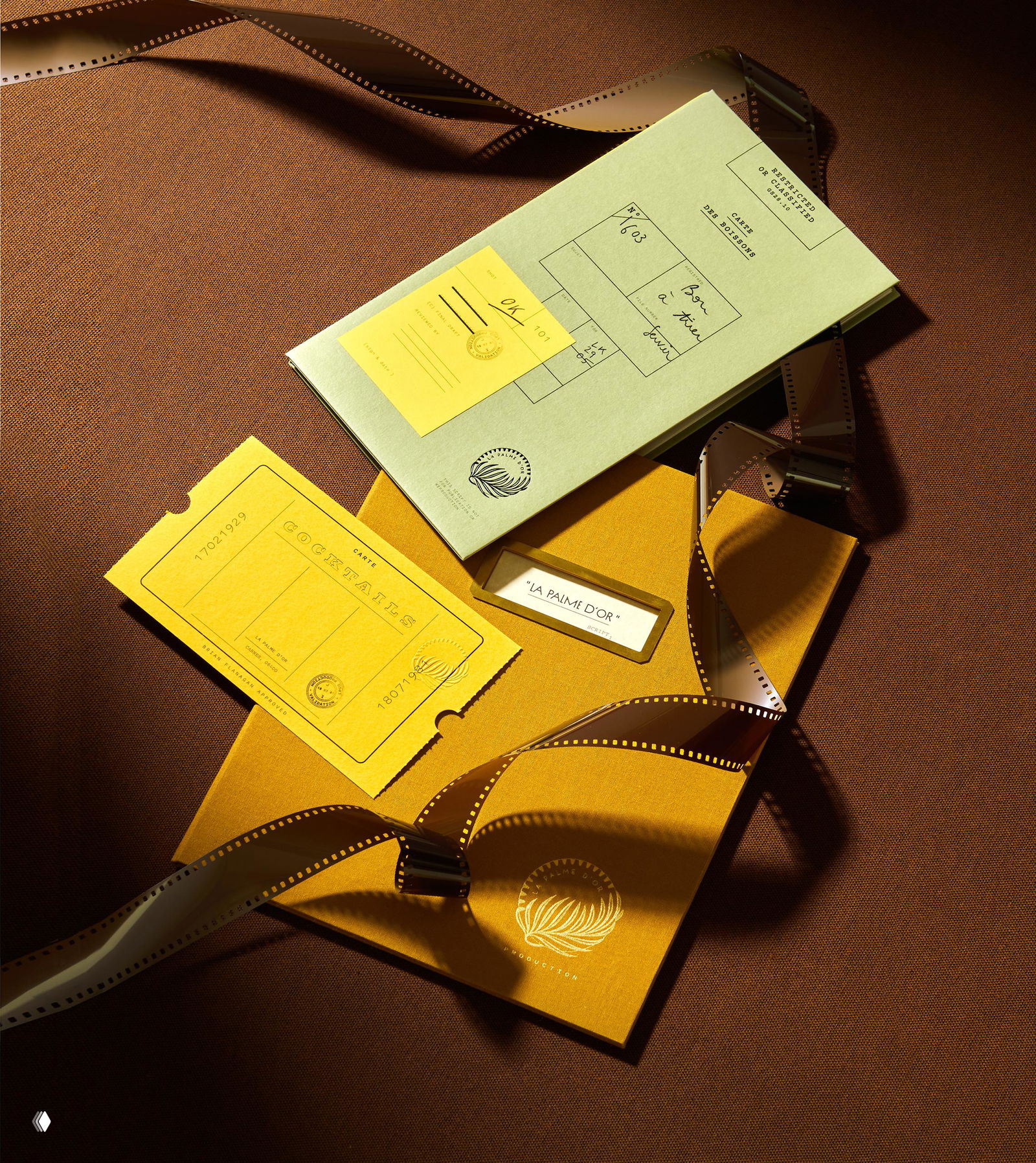 La Palme d’Or — айдентика ресторана в Каннах