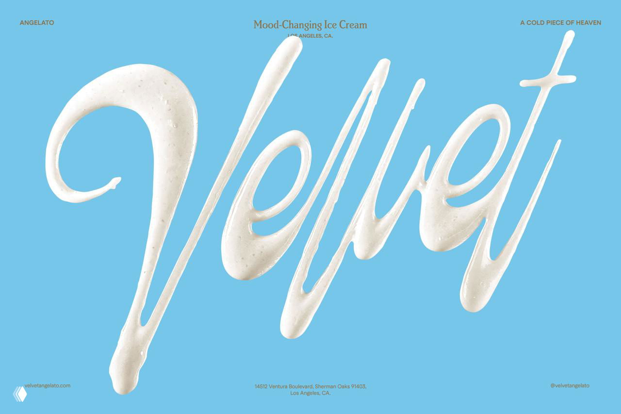 Velvet — брендинг магазина мороженого