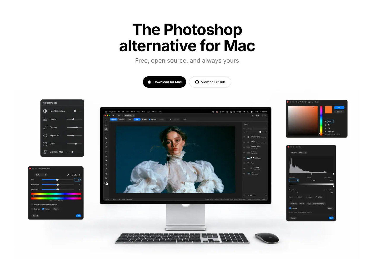 Compositor — бесплатный растровый редактор для macOS