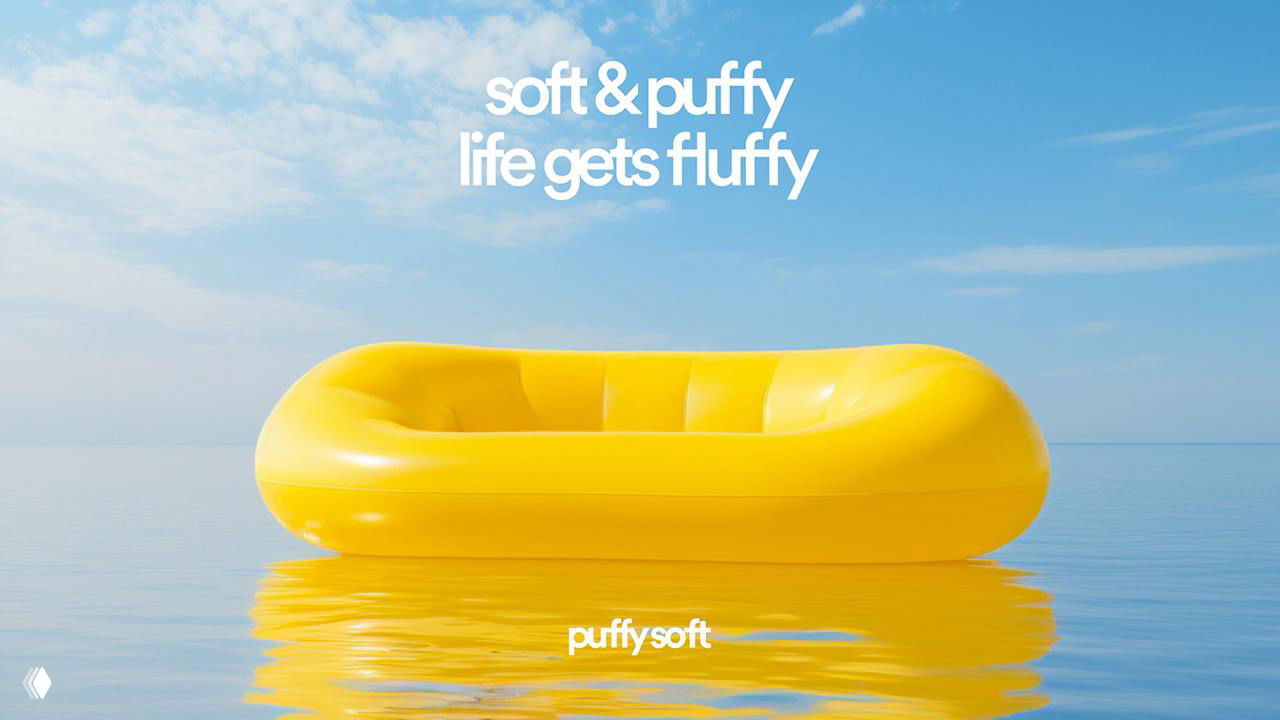 PuffySoft — брендинг надувной мебели