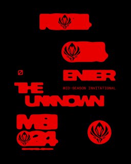 Чёрный макет с красными логотипами и текстовыми блоками, разрозненные элементы брендинга на тёмном фоне для использования в соцмедиа и сторис.