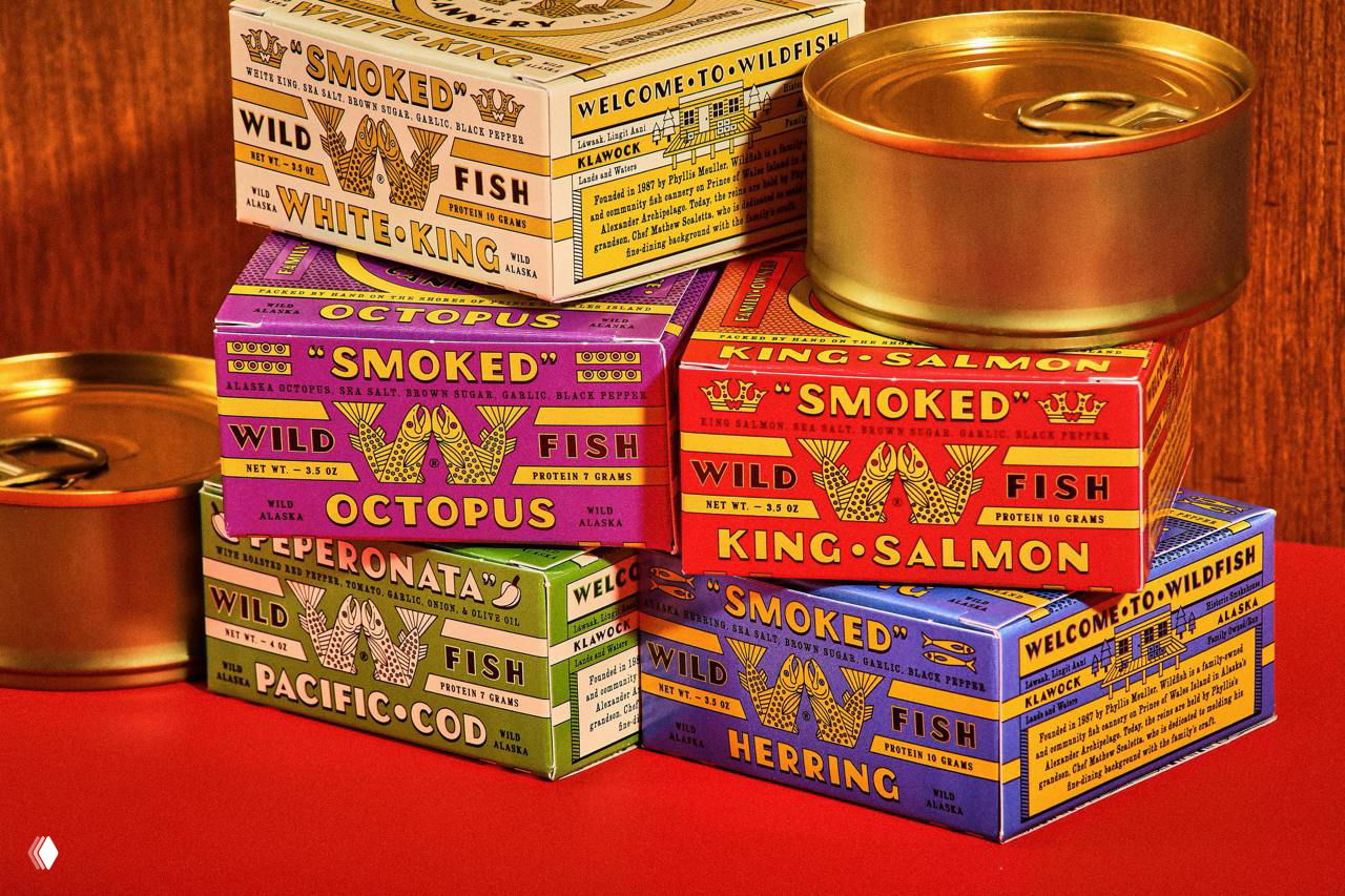 Wildfish — ностальгическое оформление консервов