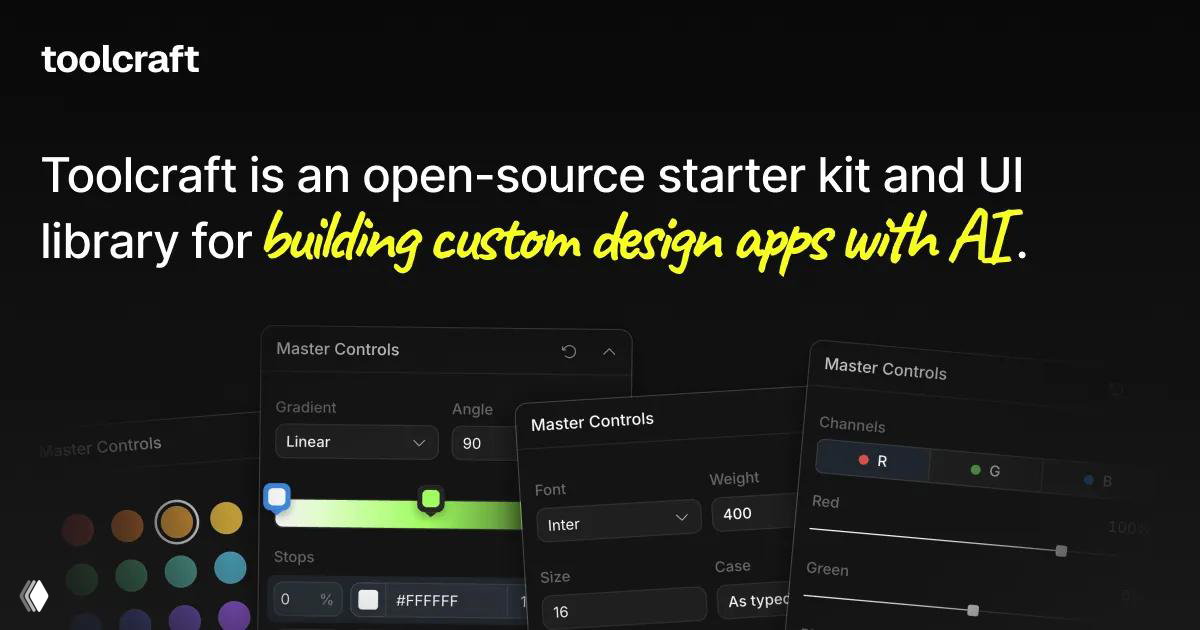 Toolcraft — опенсорсный набор для создания дизайн‑инструментов