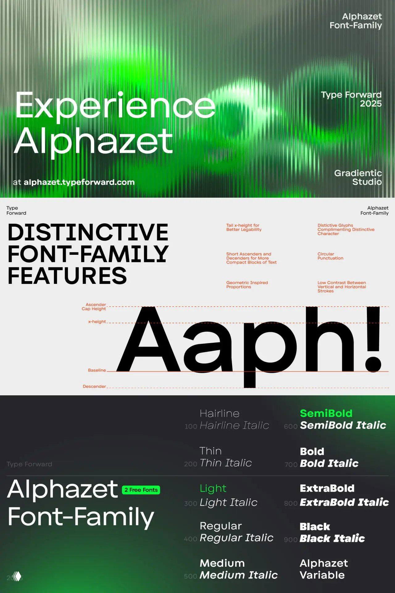 Alphazet — геометрический гротеск
