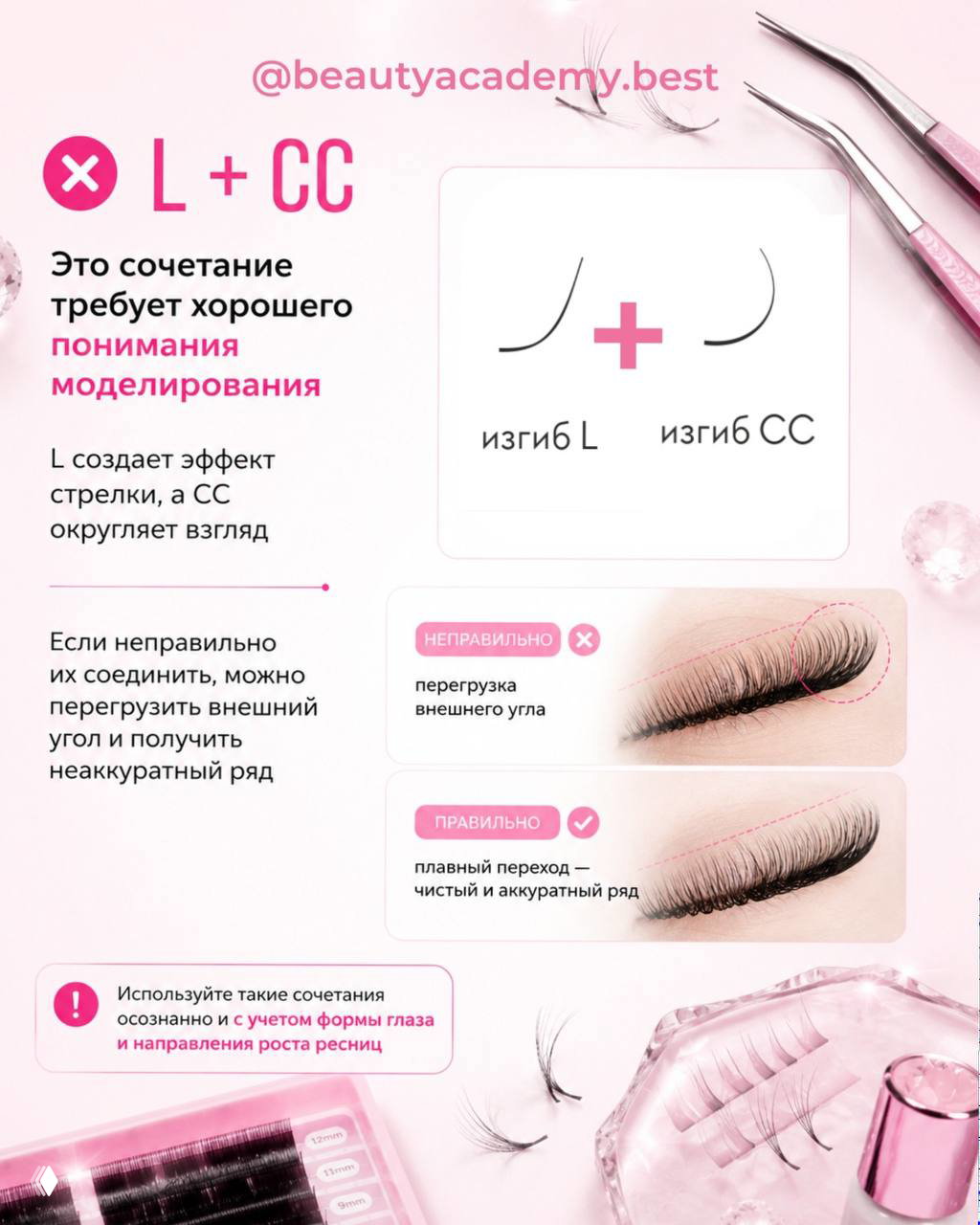 Шпаргалка: какие изгибы лучше не сочетать