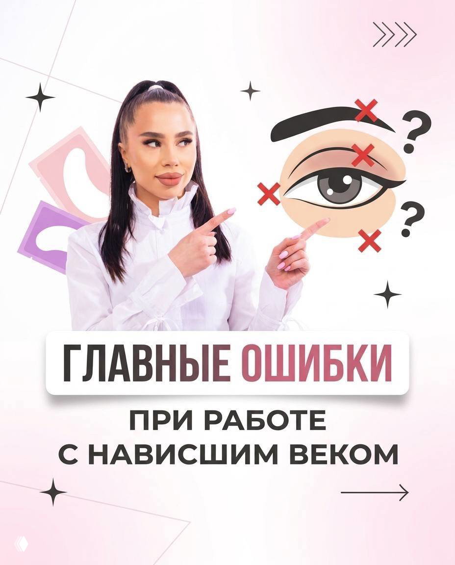 Главные ошибки при работе с нависшим веком
