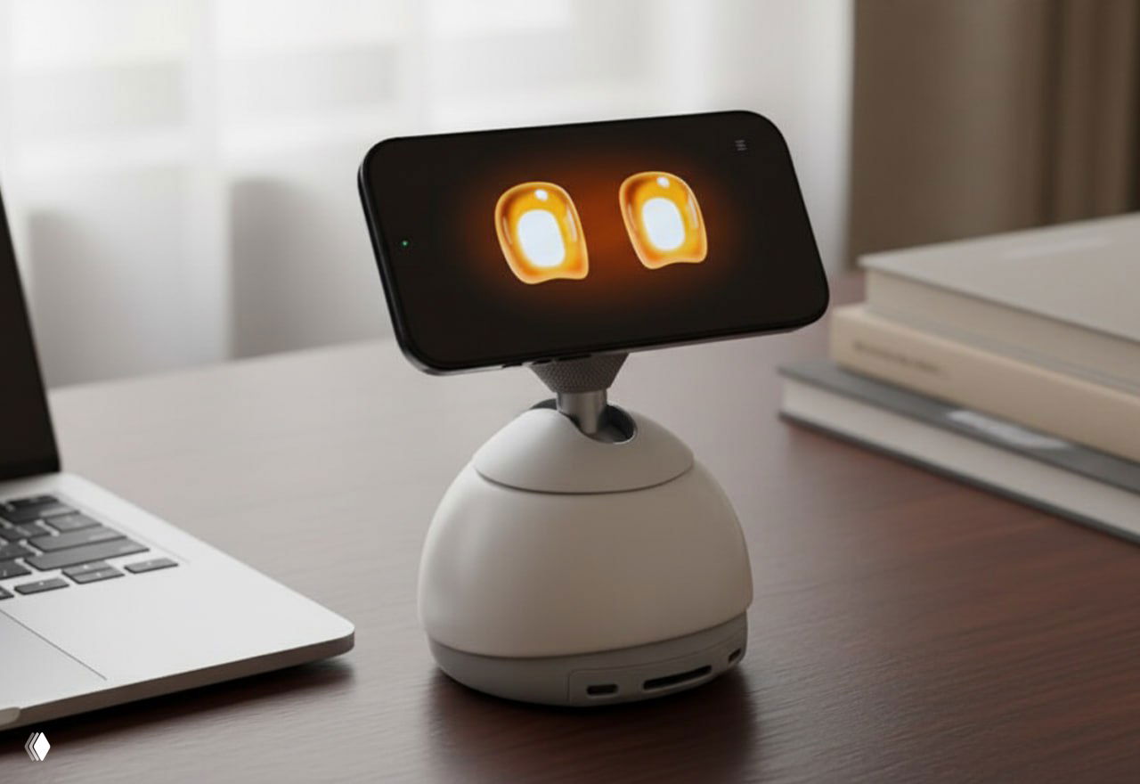 Милота: на CES 2026 показали DeskMate — робот‑станция для iPhone