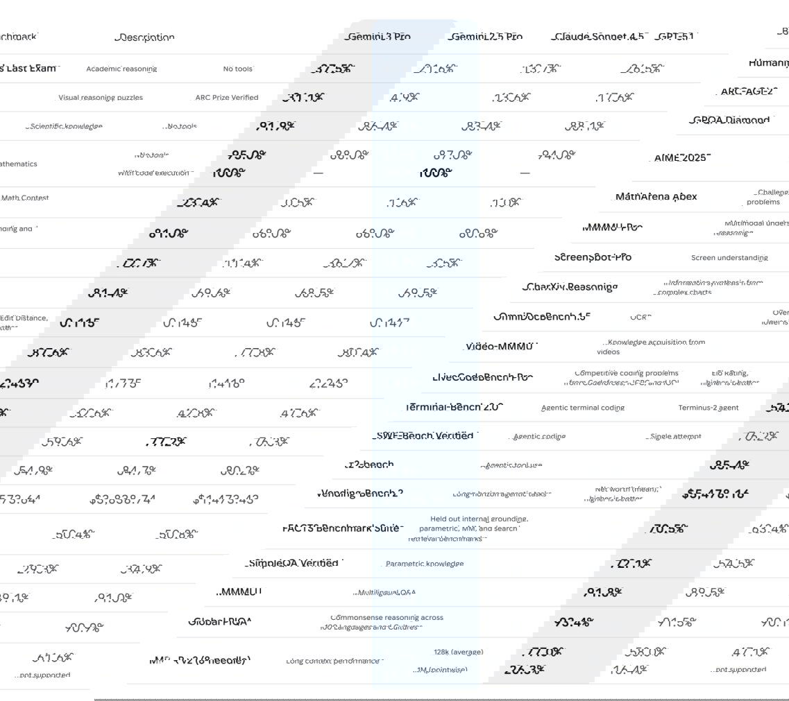 Google Gemini 3 Pro — лидер по бенчмаркам