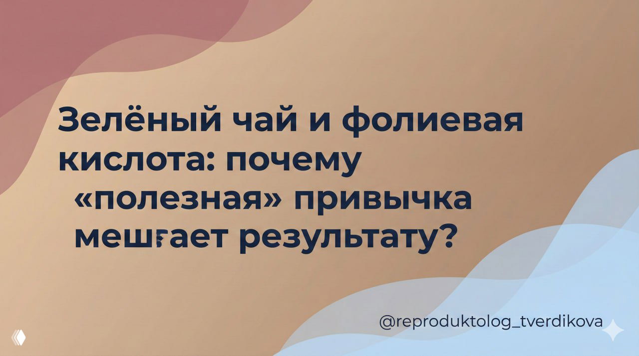 Зелёный чай и фолиевая кислота: когда чай мешает