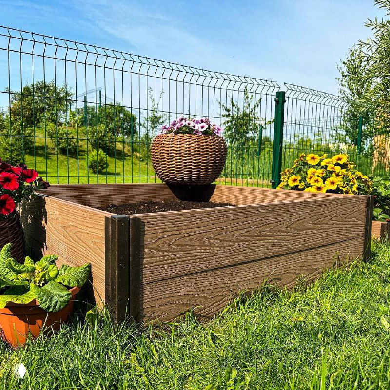 Сборные грядки из ДПК — аккуратно и просто