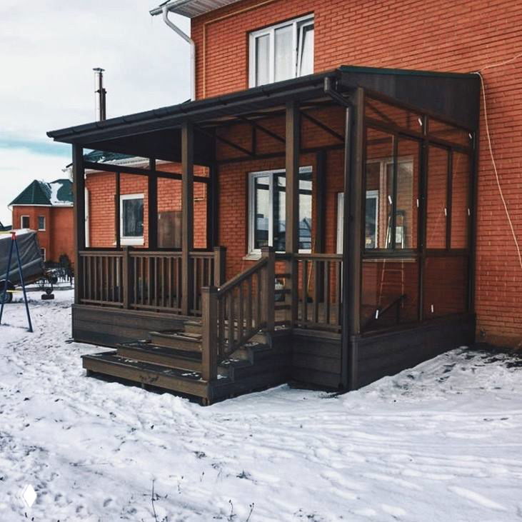 Строить террасу зимой — зачем это выгодно