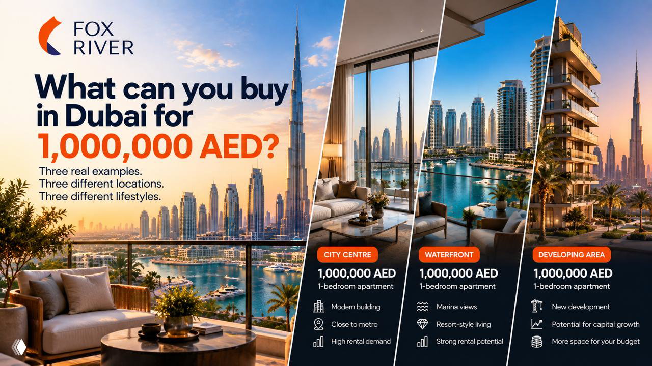 What can you buy in Dubai for 1,000,000 AED?