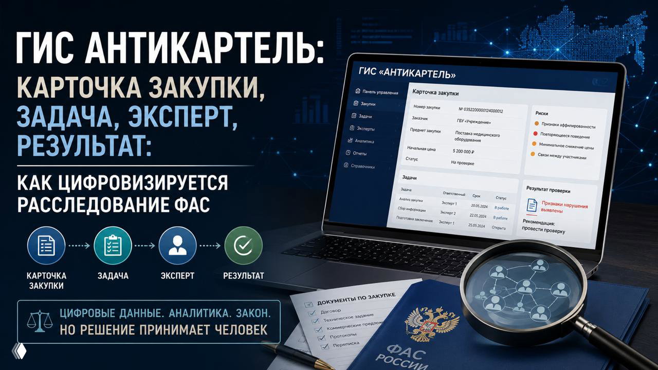 ГИС «Антикартель»: карточка закупки и цифровизация ФАС