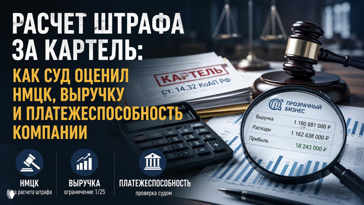 Расчет штрафа за картель: оценка НМЦК и выручки