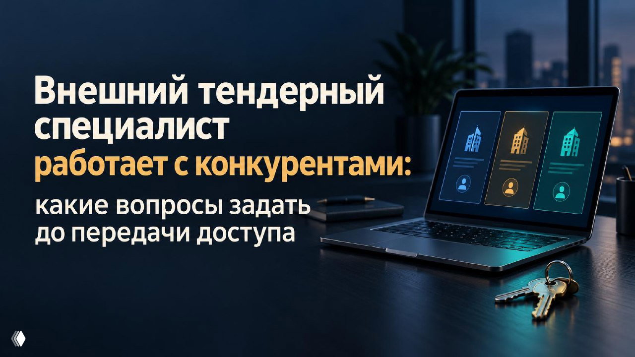 Внешний тендерный специалист: вопросы до передачи доступа