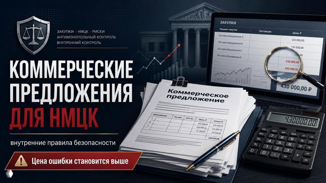 Стопка коммерческих предложений на столе, рядом калькулятор и ноутбук с графиком — иллюстрация риска проверки НМЦК.