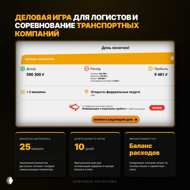 Деловая игра для логистов и транспортных компаний
