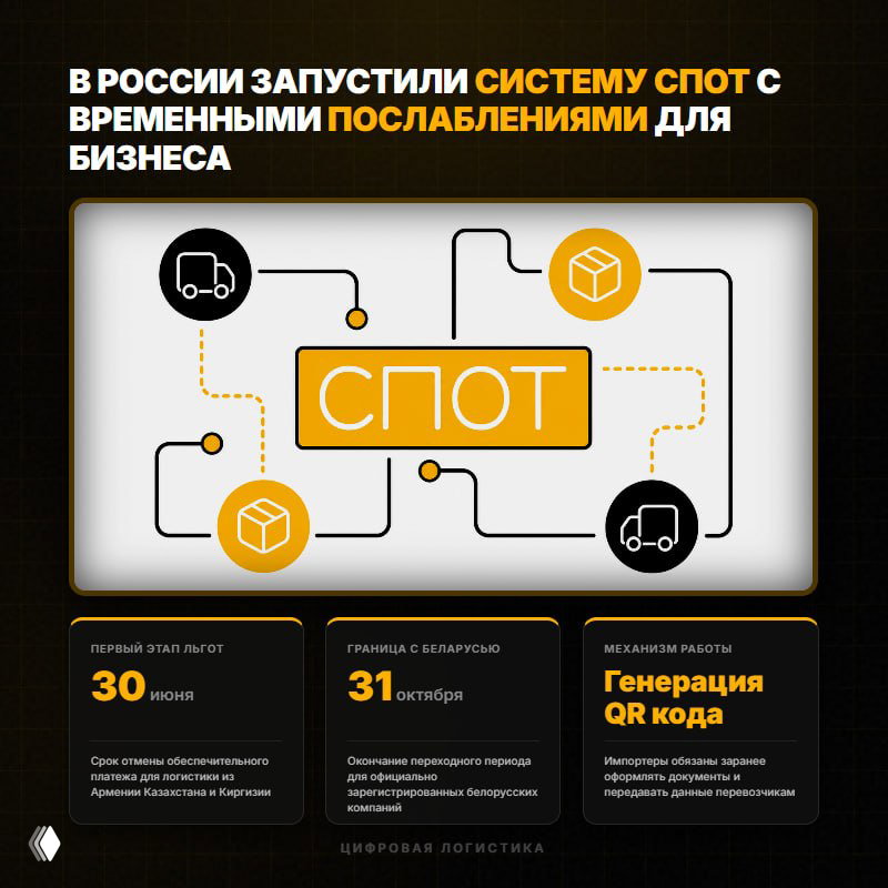 В России запустили систему СПОТ с послаблениями