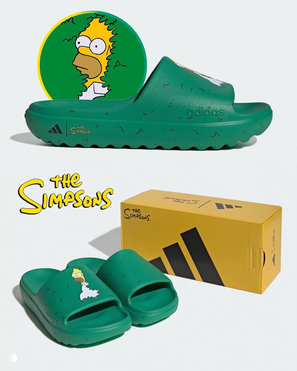 Adidas выпустил Adilette с Гомером Симпсоном