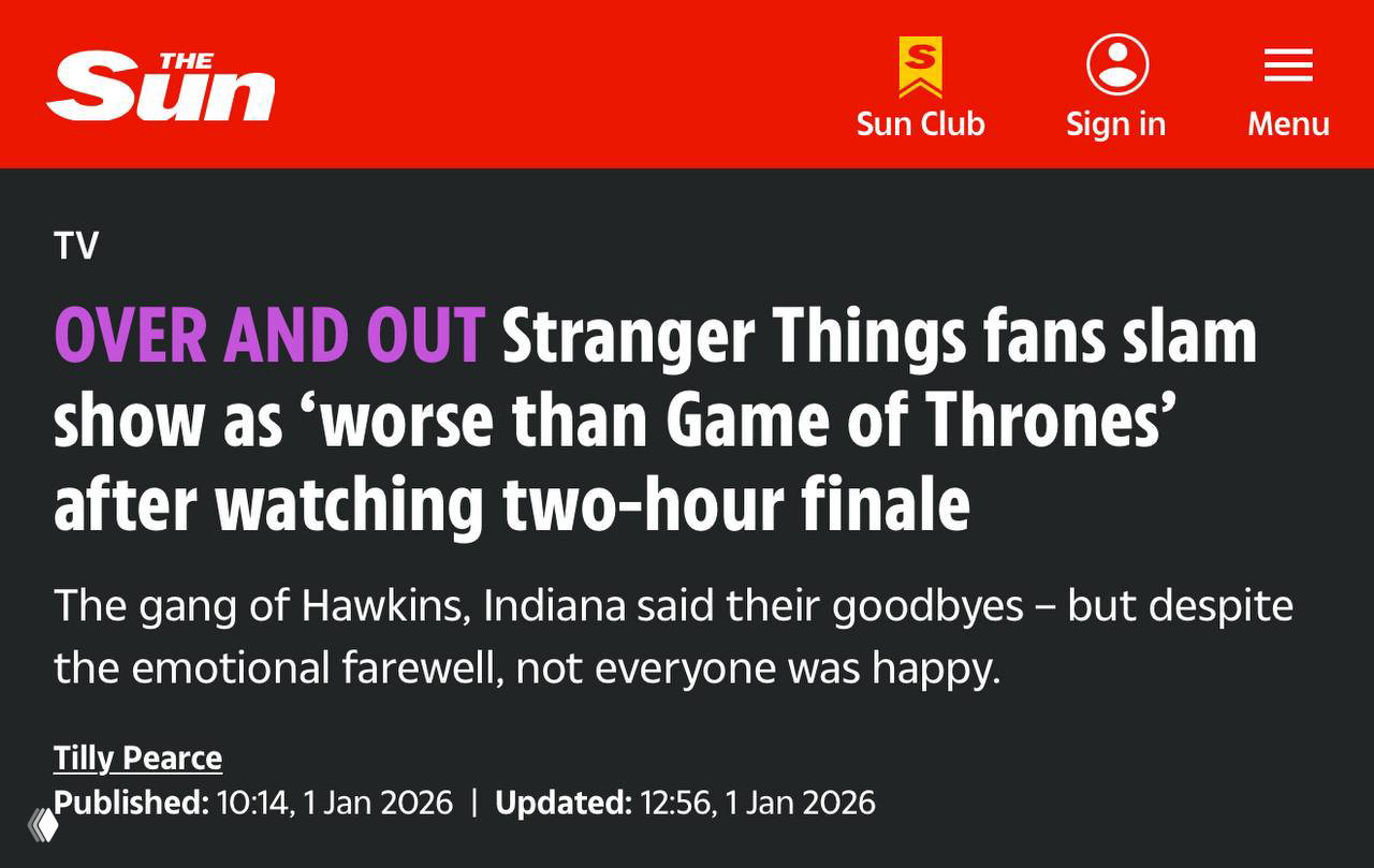 «Очень странные дела»: финал хуже «Игры престолов»