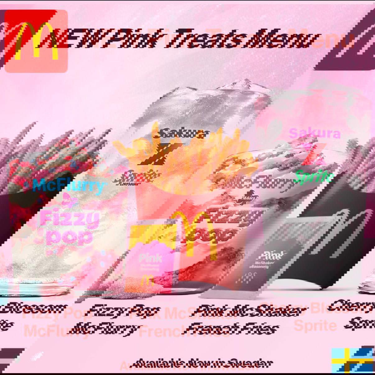 McDonald’s выпускает три розовых продукта