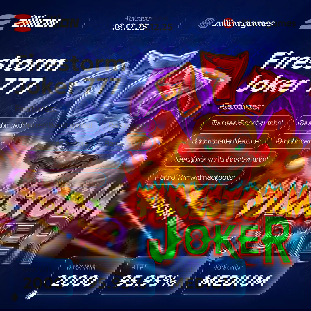 FIRESTORM JOKER 777 — OUT NOW