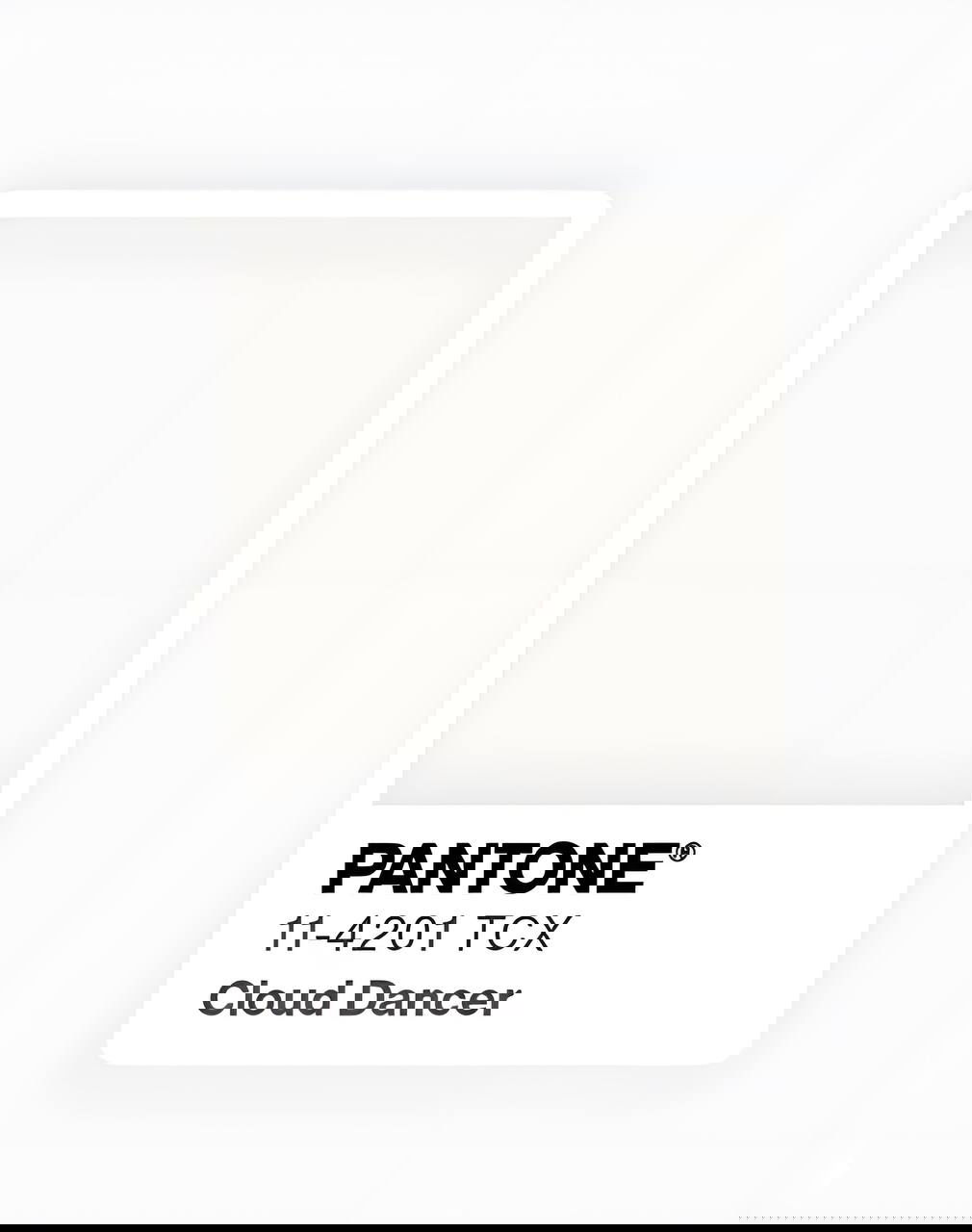 Ощущение завтрашнего дня — Pantone Cloud Dancer