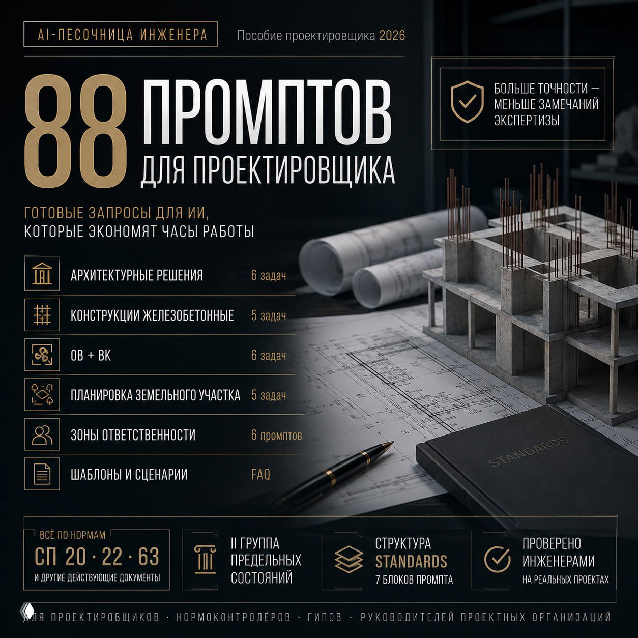 Пособие проектировщика — 88 промптов