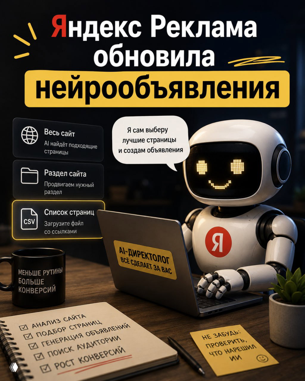 Яндекс Реклама обновила нейрообъявления