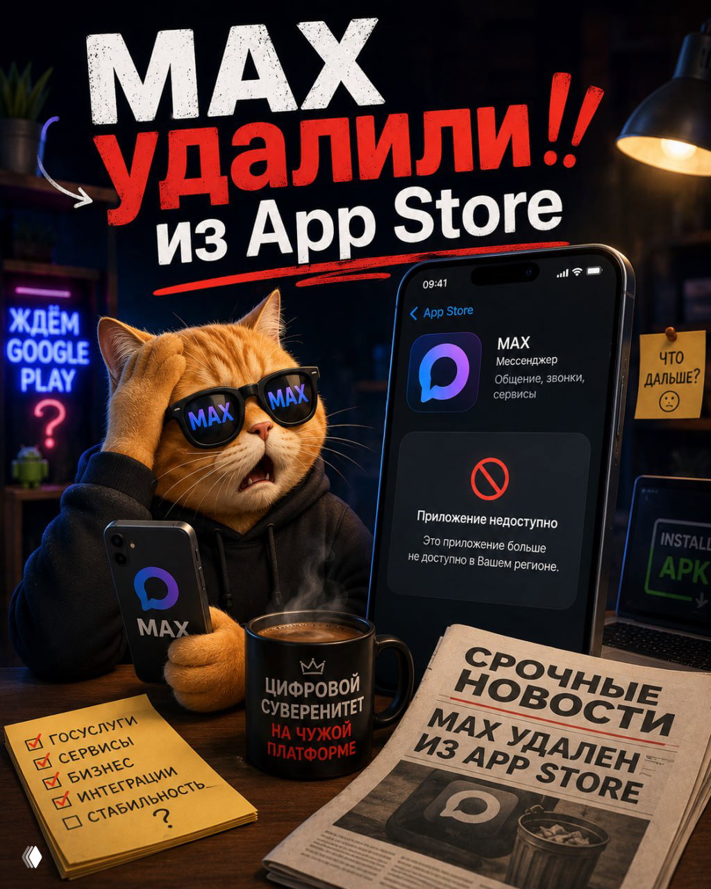 MAX удалили из App Store