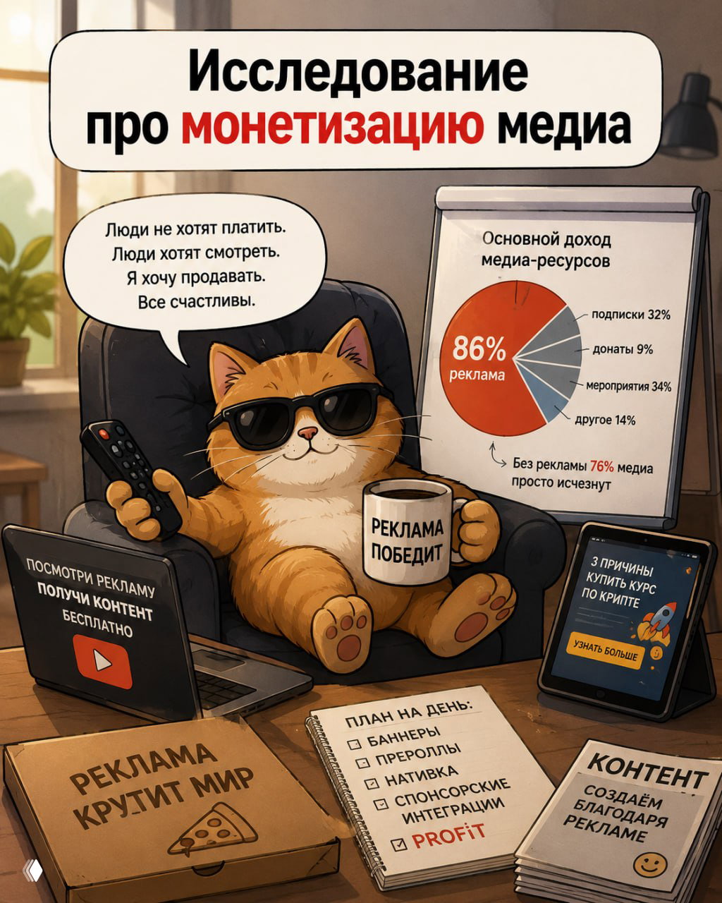 Исследование про монетизацию медиа
