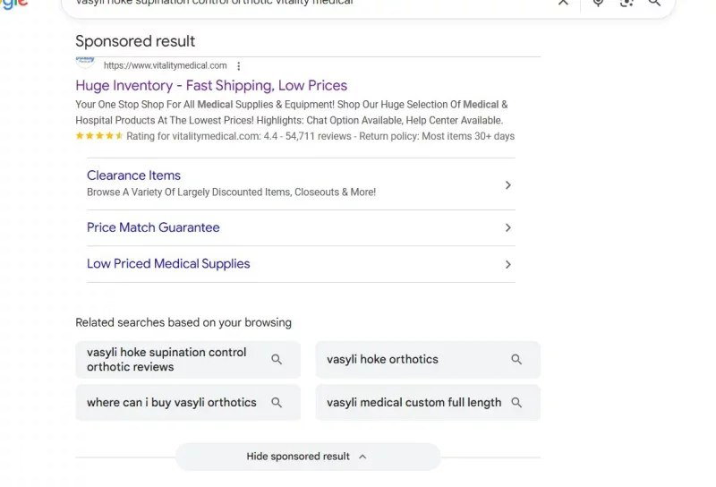 Скриншот результатов поиска Google с блоком «Related to your browsing», показывающий похожие запросы, подобранные по предыдущим просмотрам и взаимодействиям пользователя.