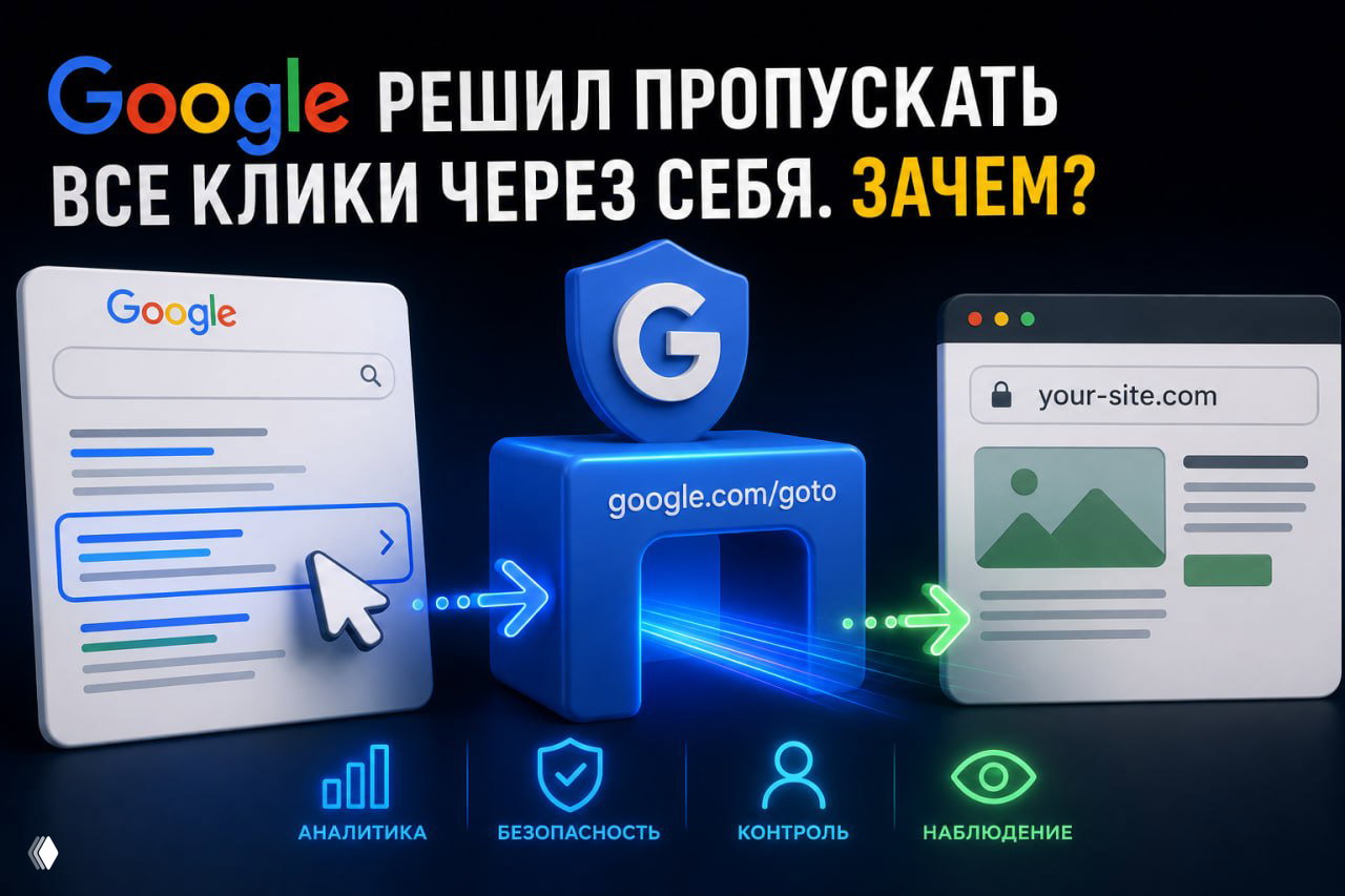 Google решил пропускать все клики через себя. Зачем?