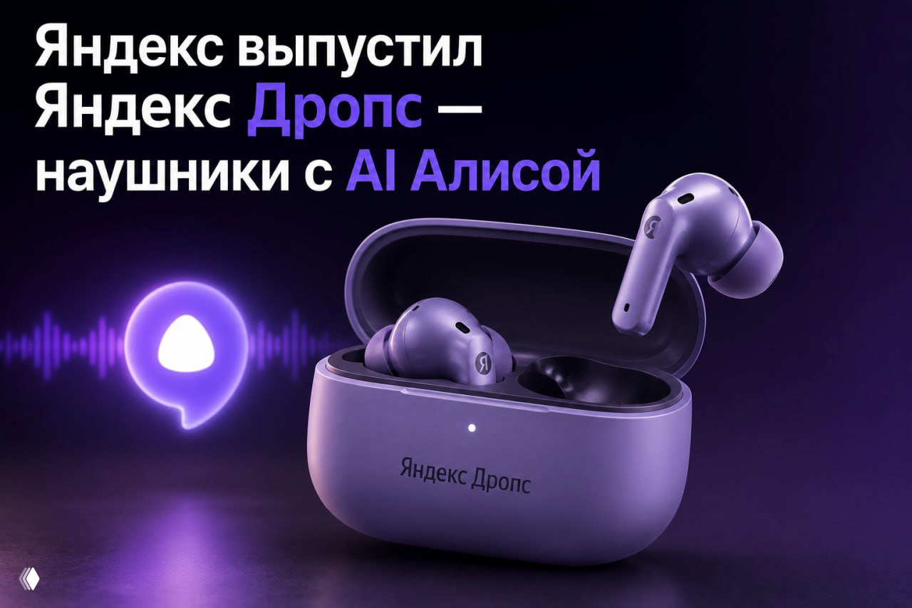 Яндекс выпустил Яндекс Дропс — наушники с AI Алисой
