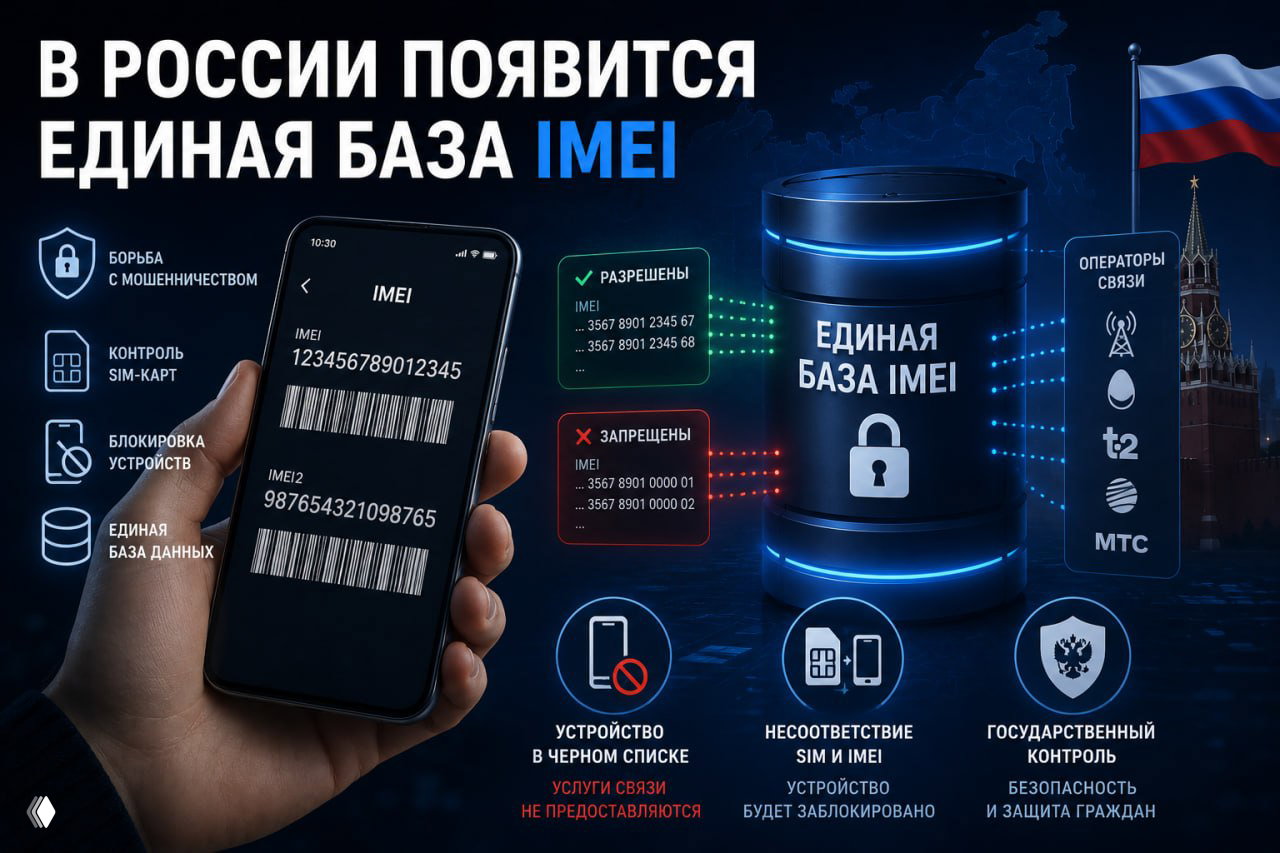 В России появится единая база IMEI