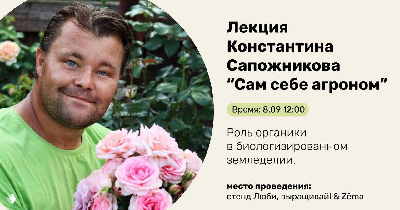 Лекция Константина Сапожникова. 8 сентября, 12:00