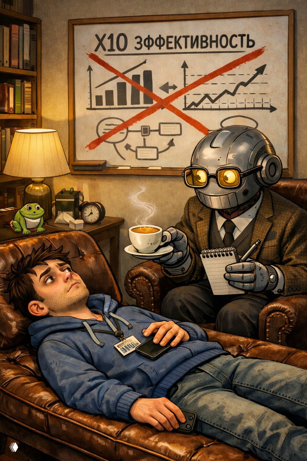 🙂 Когда ИИ учит тебя снова быть человеком