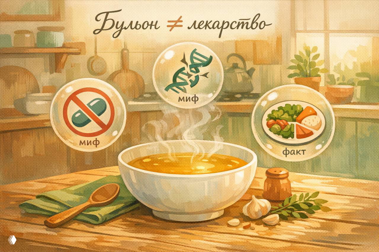 Бульон и желудок: миф или польза?