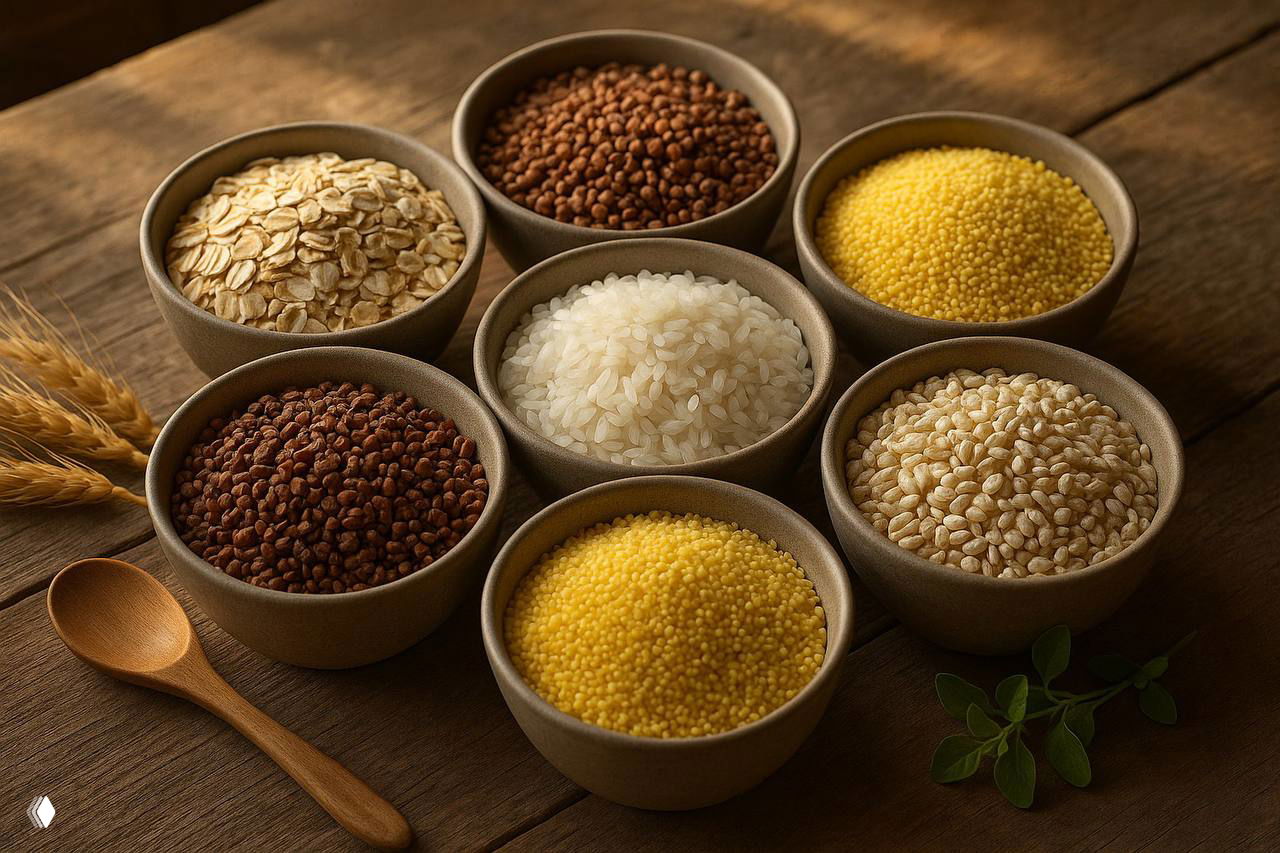 Суперкубок круп: овсянка, гречка, рис и киноа