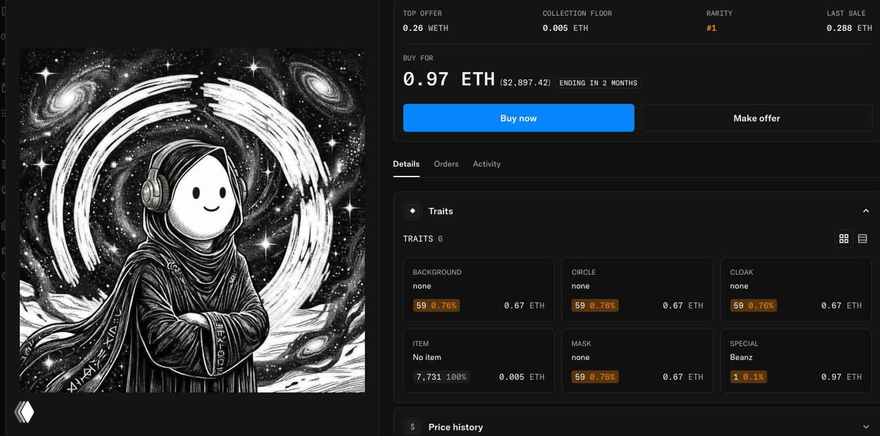 Стикер №6163 — космический странник Mr.Freeman