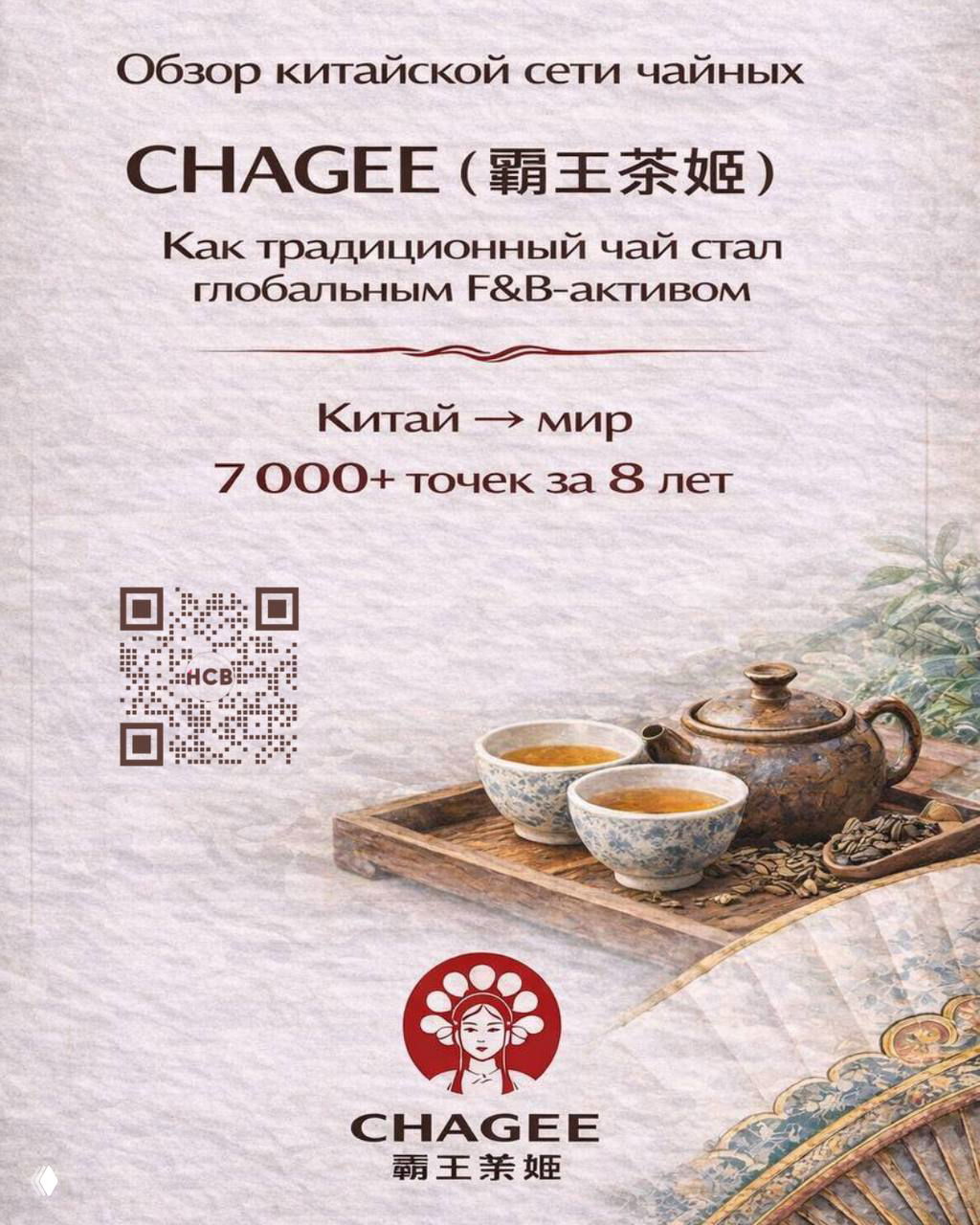 CHAGEE — инфраструктурный F&B‑бизнес