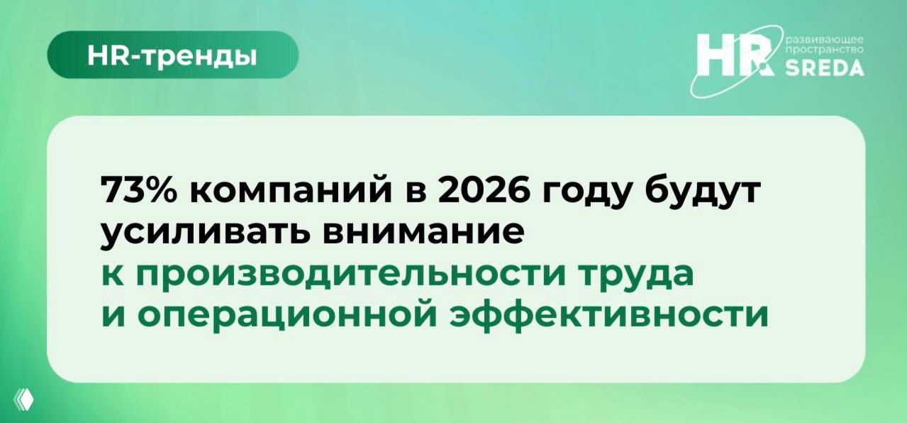 Тренд 2026: рост фокуса на производительность