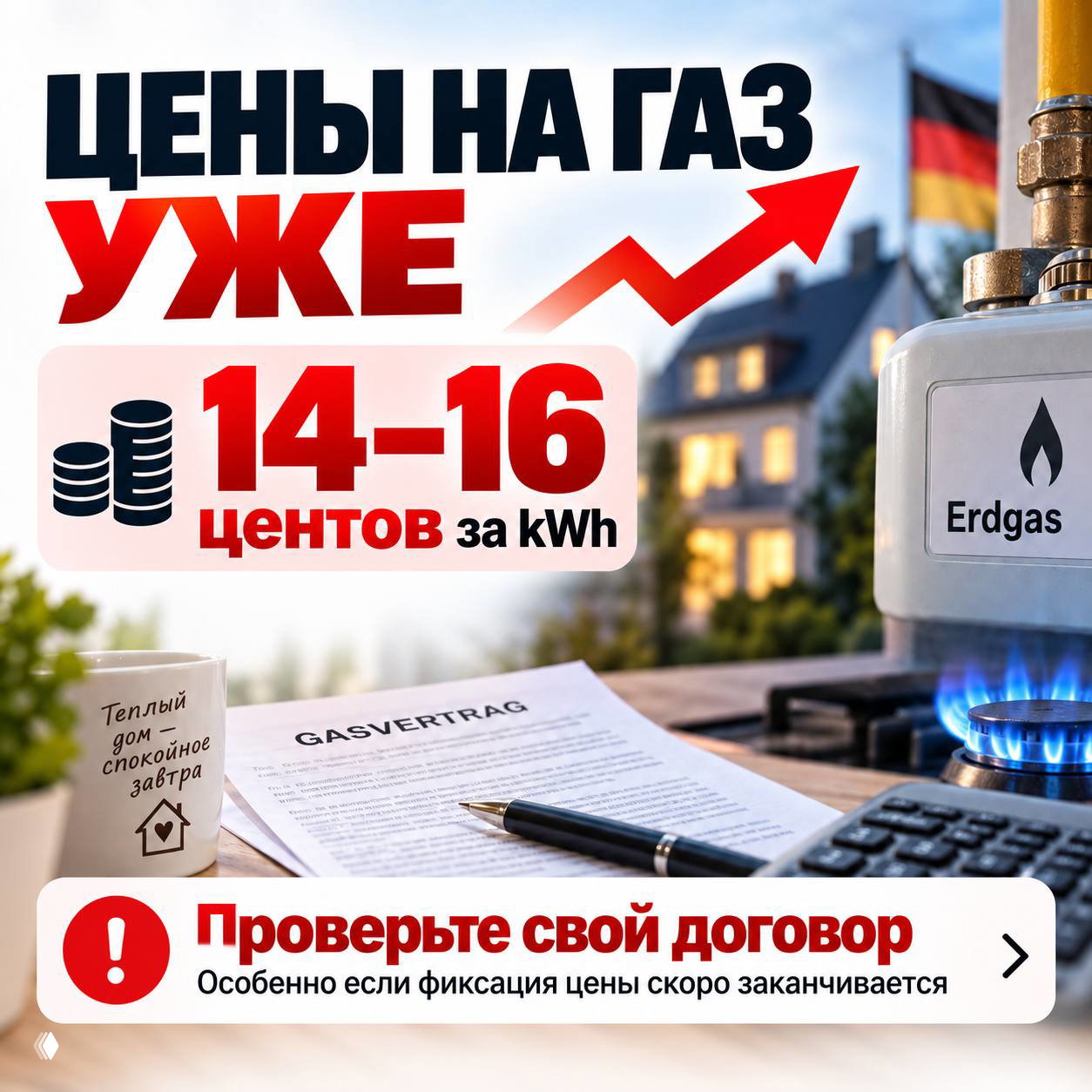Газ уже пошёл вверх — рост цен и риски