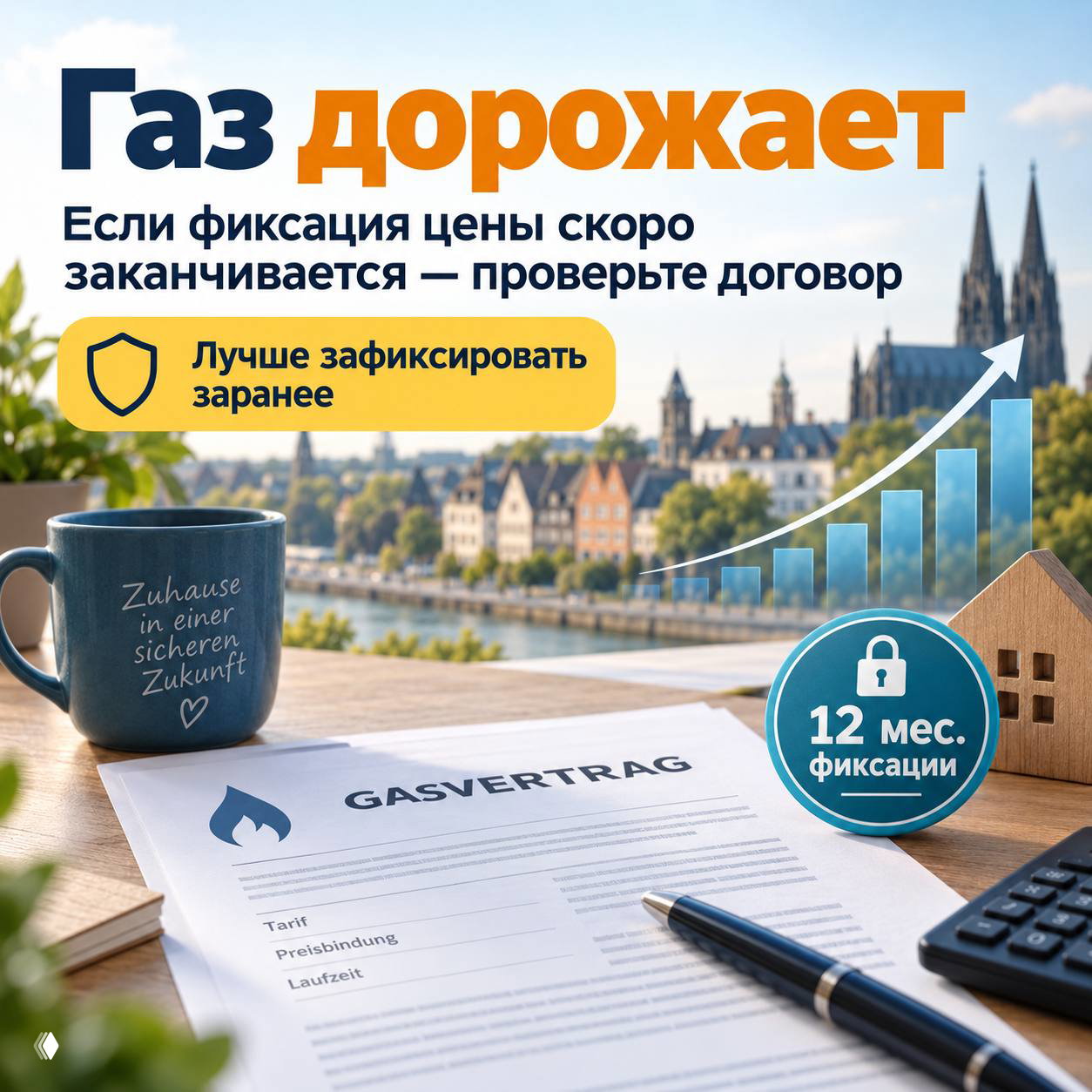 Газ дорожает — сроки фиксации и риски