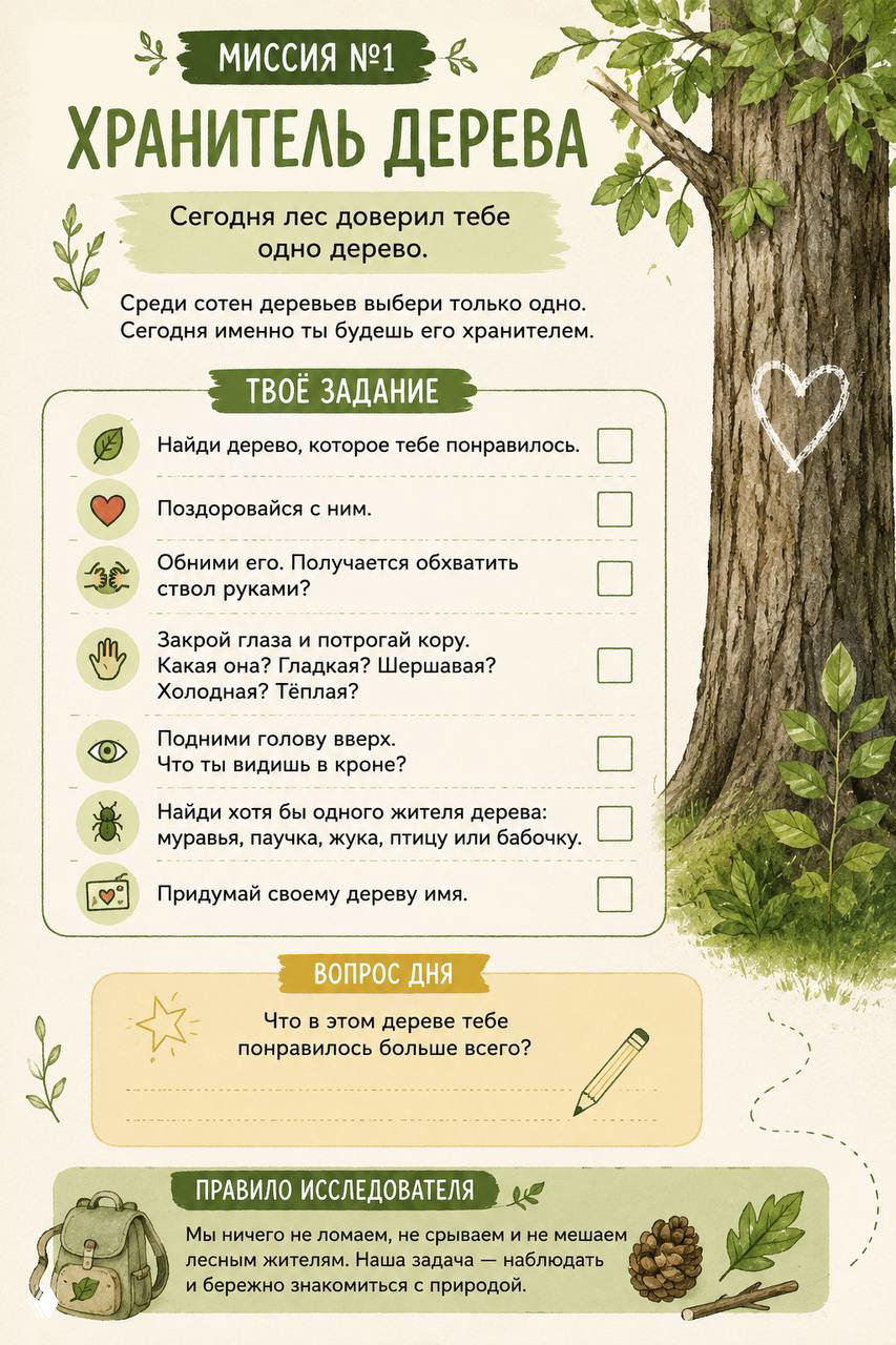 Миссия №1 — «Хранитель дерева»