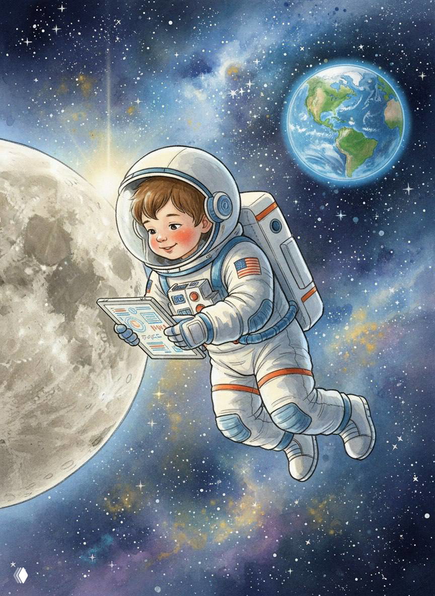 Книжки и карточки про космос для ребёнка