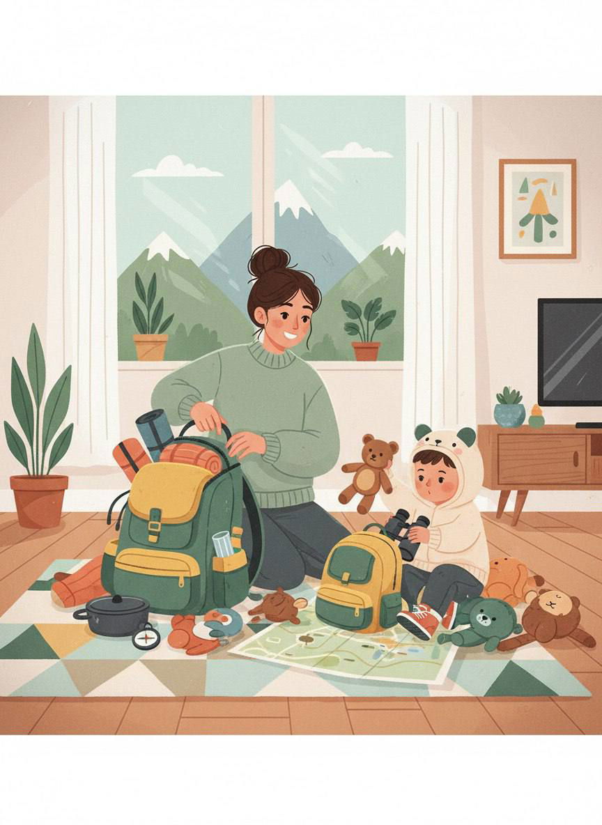 Как я собиралась в первый мини-поход с ребёнком