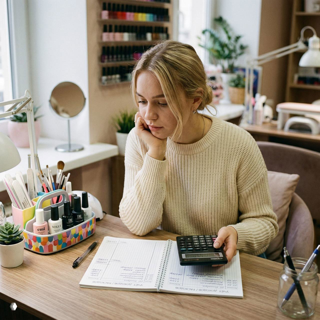 Финансы мастера маникюра: расчёт чистой прибыли