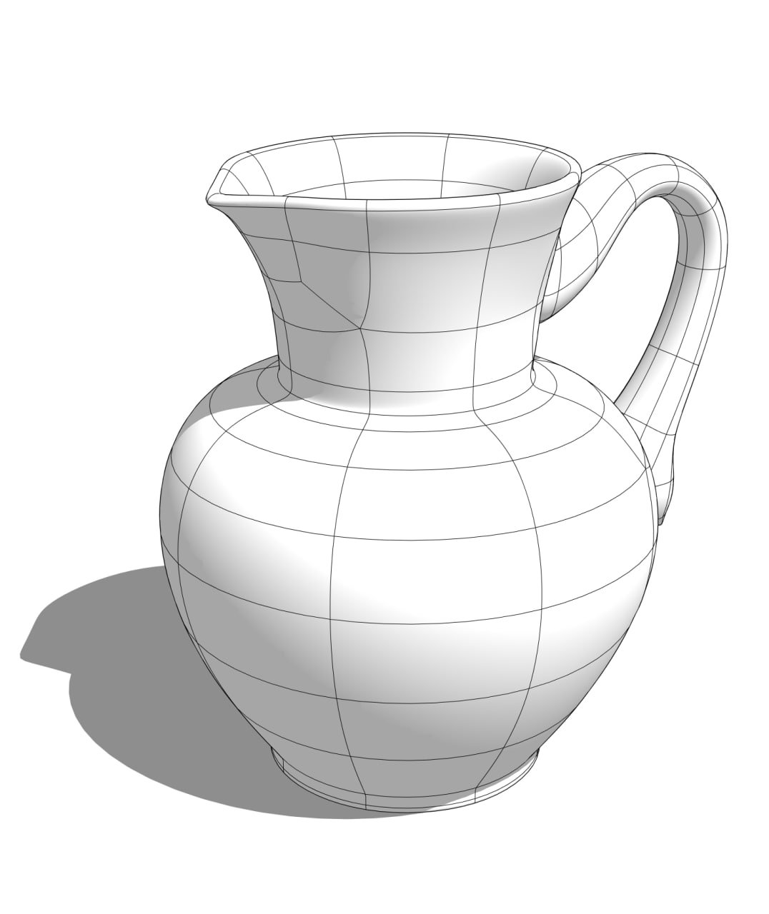 Органическое моделирование в SketchUp — кувшин